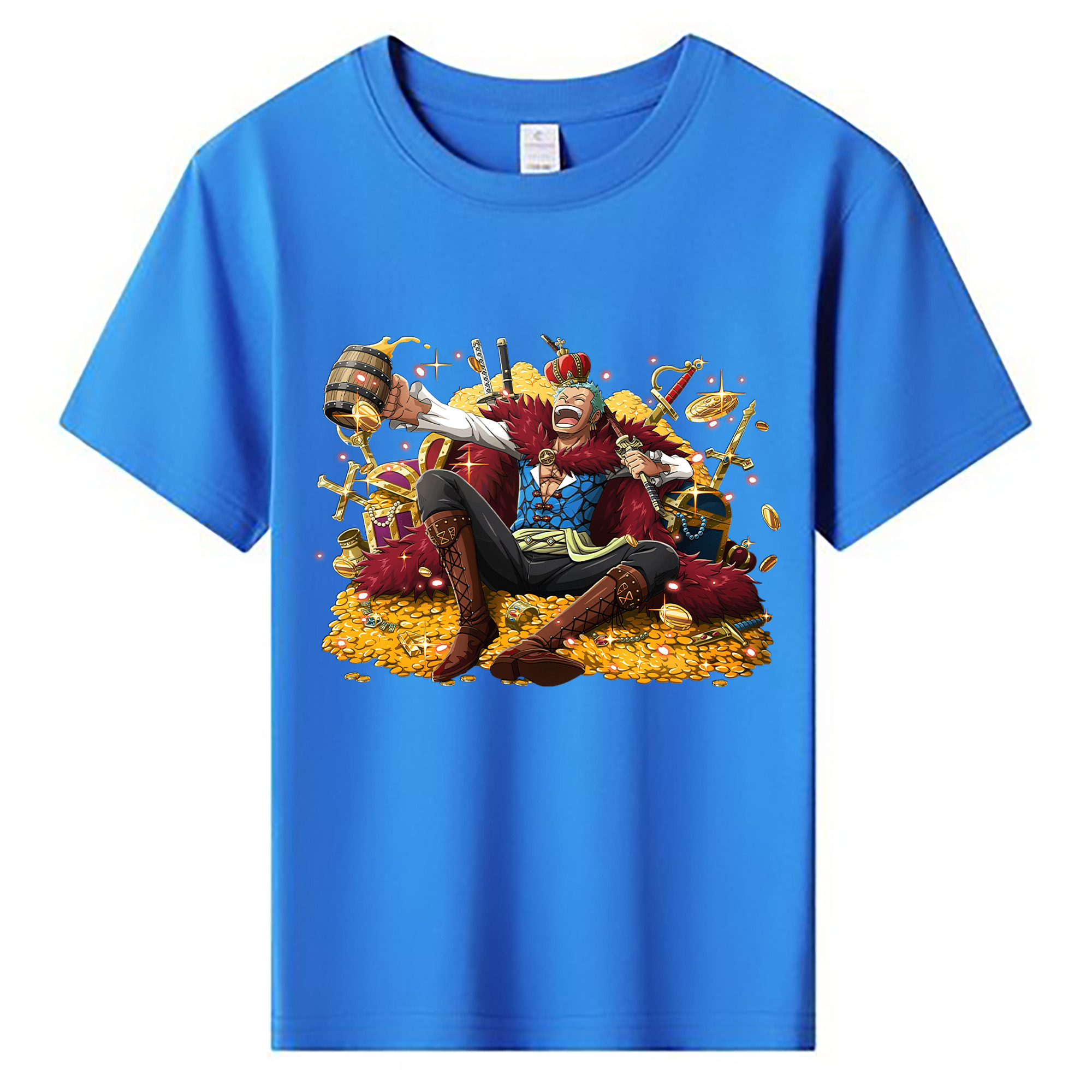 ワンピース ロロノア・ゾロ ONE PIECE Roronoa Zoro 綿100％キッズTシャツ（フロントプリント）